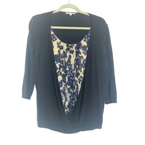 Perana Crew Neck Sweater Chiffon Purple Top. 16. Classy